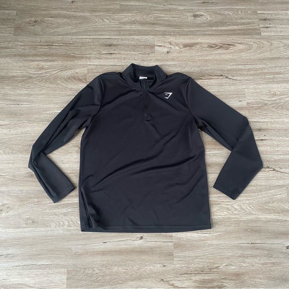 Gymshark Black Long Sleeve Quarter-Zip